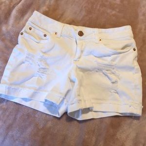 White Denim shorts